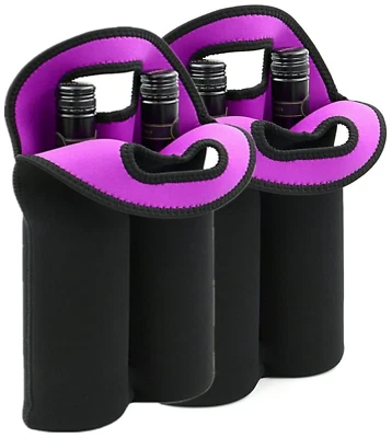 Bolsa portabotellas de vino con aislamiento de dos botellas de neopreno soporte para botellas de vino/agua para Foto 1 de 4