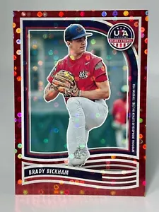 2024 Panini USA Stars & Stripes BRADY BICKHAM #144 Red Parallel 100/199 - Picture 1 of 2