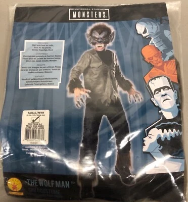 The Wolfman Universal Studios Monstruos Usar Lobo Halloween Niño Disfraz Rubí’s Foto 1 de 4