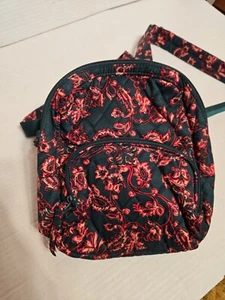 Vera Bradley Mini Banbury Backpack Victorian Vines New With Tags Its Mini Small - Picture 1 of 8