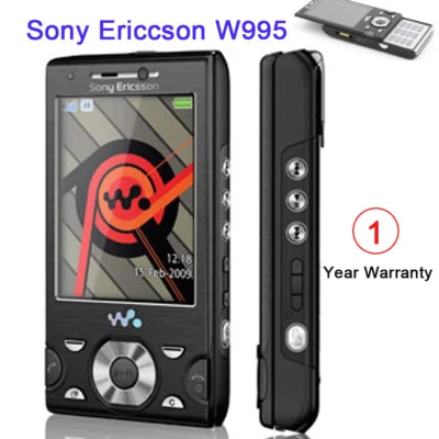 Original UnlockedSony Ericsson Walkman W995 - Black Silver Cellular Phone - Image 1 of 4