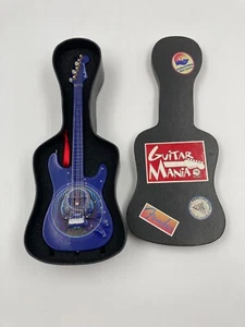 2003 Fender Guitar Mania United Way Mini Replica Blue Fender Strat & Case # 1023 - Picture 1 of 8