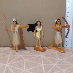 Figurine PVC vintage dessin animé DISNEY - POCAHONTAS - série de 3 - Imagen 1 de 5