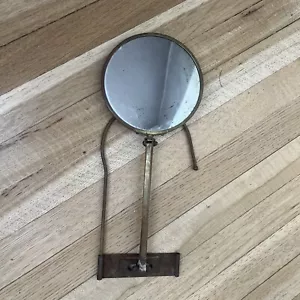 Brass Antique French? Vanity Or Shower Mirror. Hanging Free-Standing AS IS - Picture 1 of 11