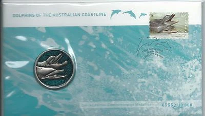 2009  PNC Dolphins of the Australian Coastline No 05552 of 10,000 New in Packet - Image 1 of 2