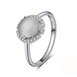 Cats Eye Statement Ring for Women Sterling Silver Cz Ginger Lyne Collection - Picture 1 of 45