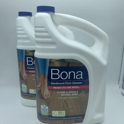 Bona Hardwood Floor Cleaner Refill, 128 Fl Oz (Pack of 2), Clear - Image 1 of 4