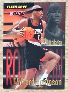 1995-96 NBA Fleer Firm Foundation #341 Clifford Robinson - Blazers - Picture 1 of 2