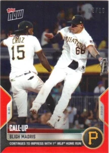 2022 Topps Now #391 Bligh Madris Pirates Call Up Red Parallel #02/10 - Picture 1 of 2