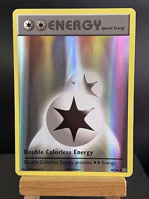 Pokemon Card Double Colourless Energy 90/108 XY Evolutions Reverse Holo LP