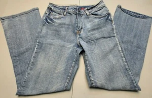 Gitano Womens Size 12 (32x31) Bootcut Faded Denim Blue Jeans Flap Pockets - Picture 1 of 5