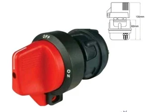 Interruptor maestro de batería 75920 SPST encendido/apagado Cole Hersee aislamiento 300A @ 12 V bloqueable - Imagen 1 de 11