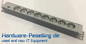 Bachmann 19 Pouces Pdu Bloc Alimentation PVC 8x Schuko 230V 333.601 Gris 2m 1HE - Photo 1/7