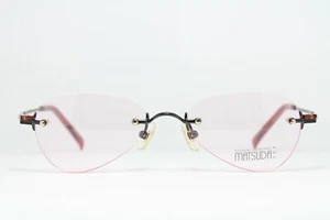 MATSUDA 14138 WN Original Vintage Eyeglasses Rimless Frame Made in Japan Rare - Picture 1 of 9