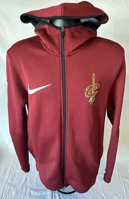 NBA Cleveland Cavaliers NIKE Dri-Fit Showtime Cremallera Completa Sudadera con Capucha Chaqueta Para Hombre Pequeña Foto 1 de 4