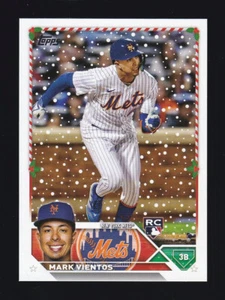 2023 Topps Holiday #H185 MARK VIENTOS RC New York Mets ROOKIE CARD - Picture 1 of 2