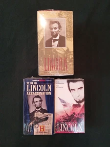 9 Brand New/Sealed Abraham Lincoln Historical Depiction VHS Tapes: Time Life - Picture 1 of 4