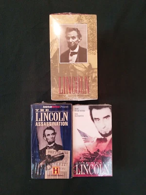 9 Brand New/Sealed Abraham Lincoln Historical Depiction VHS Tapes: Time Life - Image 1 of 4