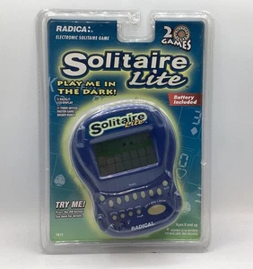 New 1997 Radica: Solitaire Lite Electronic Handheld Game NIP - Picture 1 of 2
