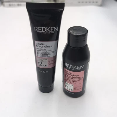 Redken Acidic Color Gloss Shampoo 1.7oz & Conditioner 1oz Travel size Hair care - Image 1 of 4