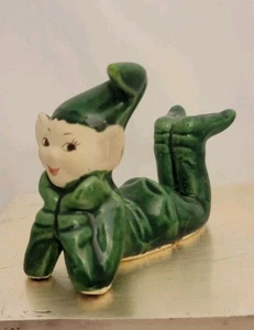 Figura de cerámica Gilner Pixie Elf mediados de siglo decoración del hogar decoración de Navidad  - Imagen 1 de 24
