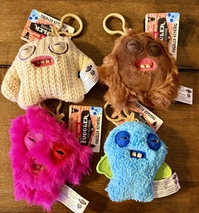 Portachiavi peluche Fuggler divertente brutto mostro nuovo lotto di 4 - Foto 1 di 6