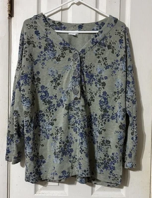 Pullover Jill Top para mujer pequeño grande tejido floral  Foto 1 de 4