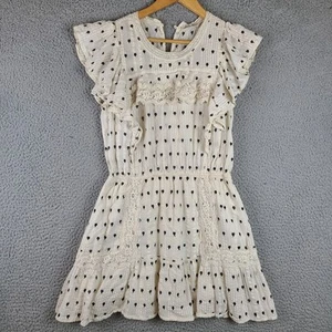 LoveShackFancy Cream Embroidered Lace Whitney Dress Size Small - Picture 1 of 9
