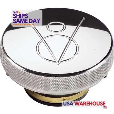 Billet Specialties 75420, One Polished Radiator Cap V8 Logo 16Lb. Performance Pa - Imagem 1 de 4