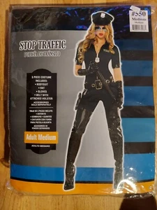 WOMEN'S STOP TRAFFIC BODYSUIT 5 PIECE COSTUME SIZE MEDIUM 6-8 NIP - Picture 1 of 2