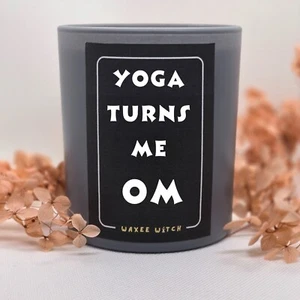Yoga Lover Gift For Her  Unique Joke  Birthday Present Funny Candle For Friends - Picture 1 of 4