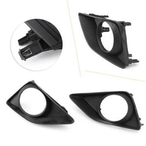 Front Fog Light Grille Cover For Toyota Corolla 2007-2010 Quality Plastic Black - Picture 1 of 11