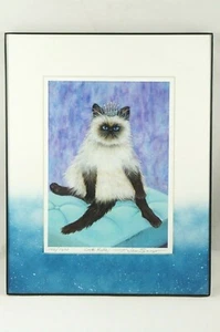 Mishell Swartwout "Cats Rule" Art Print Grumpy Cat Signed Framed 142/1200 - Picture 1 of 8