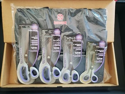 Mundial 500-4T Titanium Edge Set of 4 Scissors  Titanium Scissors Titanium Shear - Image 1 of 4