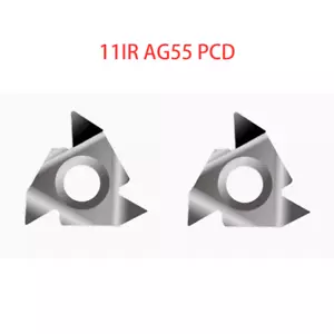 4 piezas 11IRAG55 Insertos roscados de diamante 11IR AG55 PCD para aluminio - Imagen 1 de 1