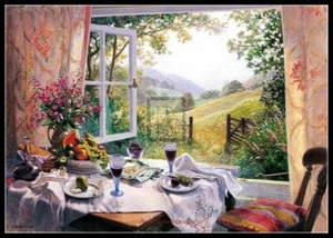 Chart Needlework DIY - Counted Cross Stitch Patterns -  Summer Lunch - Picture 1 of 2