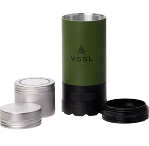 VSSL Mini Stash Bluetooth Waterproof Wireless Speaker Green Military Grade AL - Photo 1 sur 3