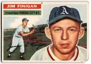 1956 Topps Jim Finigan Athletics #22 - Picture 1 of 2
