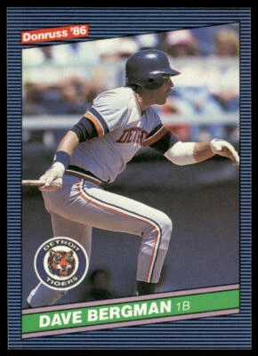 1986 Donruss #471 Dave Bergman Detroit Tigers Baseball - Image 1 of 2