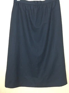 Falda Evan Picone Modesta Media Pantorrilla Ropa para Trabajar Talla 14 De Colección Años 70 100% Lana - Imagen 1 de 10