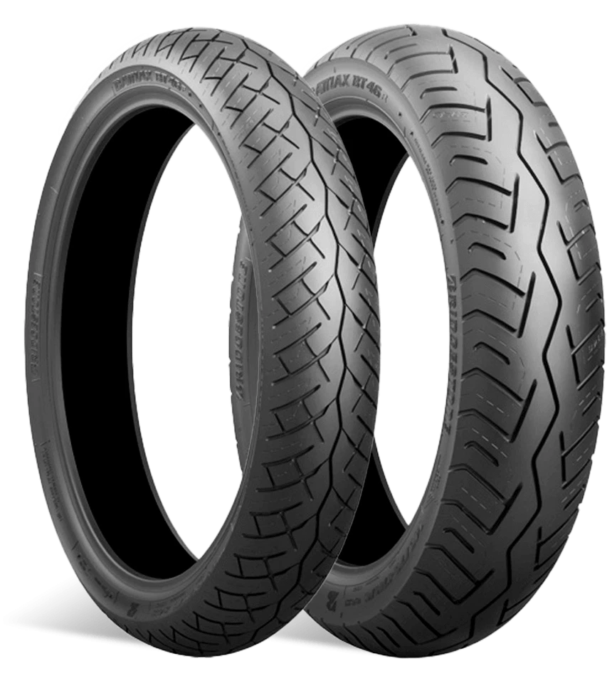 Satz Bridgestone BT46 4.00-18 64H TT + 3.25-19 54H TL Motorrad Reifen Paar Set  - Bild 1 von 1