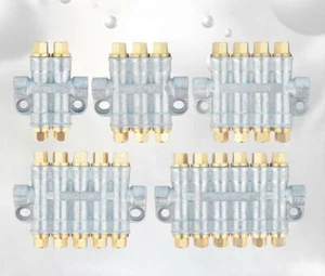 Bloque colector de valor distribuidor de pistón de aceite lubricante de 2-6 vías 1 pieza para bomba lubricante CNC - Imagen 1 de 16