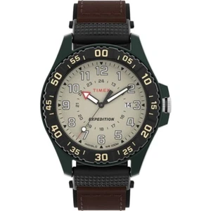 Timex TW4B26500, Men's "Expedition Acadia" Brown Nylon Watch, Indiglo, Date, NEW - Picture 1 of 2
