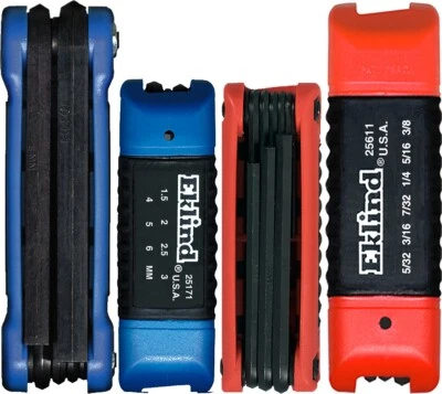 Eklind Metric SAE Hex Fold Up Wrench Key Set 25028 28pc .050-3/8 Inch 1.5-10mm - Image 1 of 4