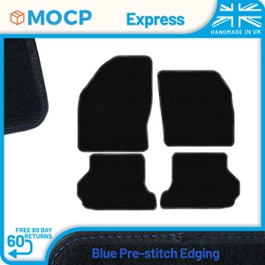 Express with Blue Pre-Stitch Trim Car Mats to fit Ford Focus CC 2006-2010 - Picture 1 of 4