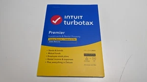 TurboTax Premier 2023 Federal + State Windows/Mac, Disc Sealed 1 User 5 Devices - Afbeelding 1 van 5