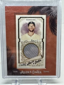 Clayton Kershaw 2018 Topps Allen & Ginter Relic Framed MINI Jersey Relic - Picture 1 of 2