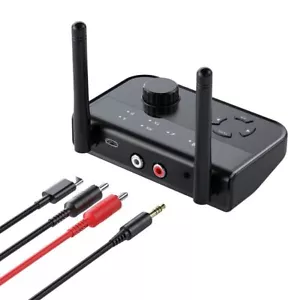 Bluetooth Transmitter Receiver for Home Stereo TV Audio Adapter RCA AUX 3.5mm - Picture 1 of 12