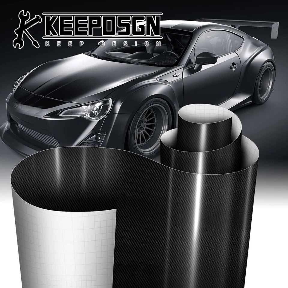 For Scion CARBON FIBER Paint Protection Vinyl Wrap Film Sticker Decal Sheet Roll - Image 1 of 4