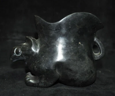 China Hongshan Cultura meteorito hierro sacrificio cabeza pájaro copa copa copa copa copa copa de vino Foto 1 de 4